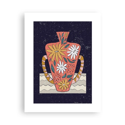 Poster - Painted Vase - 30x40 cm