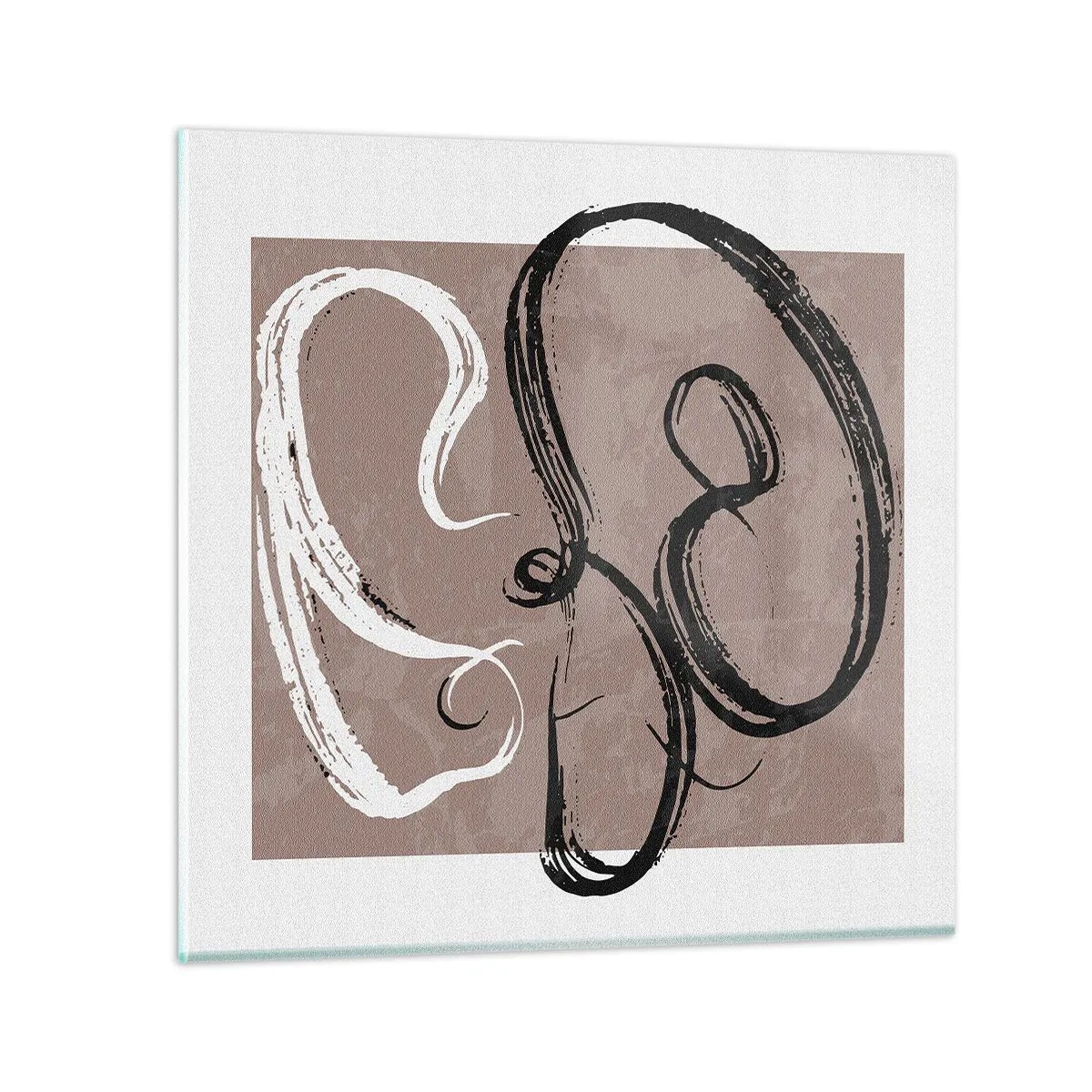 Glass picture - Composition -In Search of Completeness - 30x30 cm