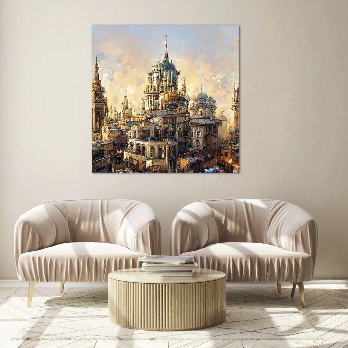 Glass picture - City of Cities - 60x60 cm
