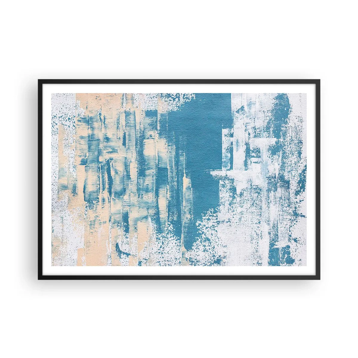 Poster in black frame - Through an Icicle - 100x70 cm