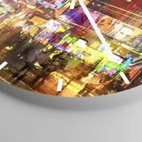 Clock face with lines