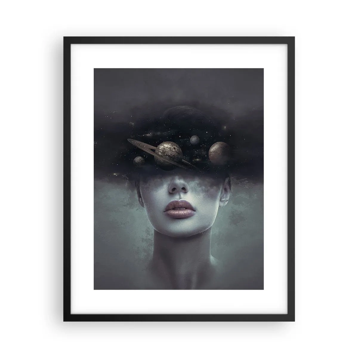 Poster in black frame - And Planets are Revolving… - 40x50 cm