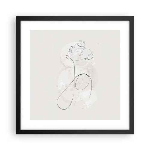 Poster in black frame - Spiral of Beauty - 40x40 cm