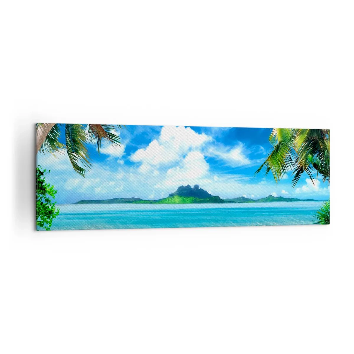 Canvas picture - Blue Tropics - 160x50 cm