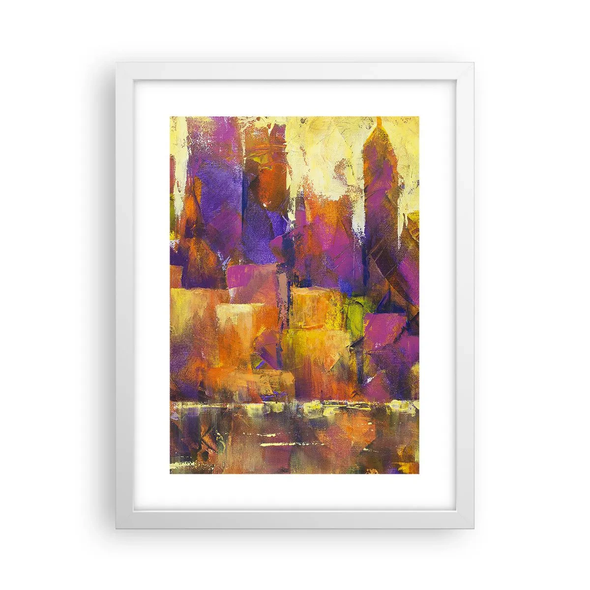 Poster in white frmae - Metropolitan Composition - 30x40 cm