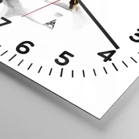 Clock face with numbers