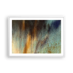 Poster in white frmae - Non-accidental Colourful Composition - 70x50 cm