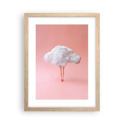 Poster in light oak frame - Sweet Promise - 30x40 cm