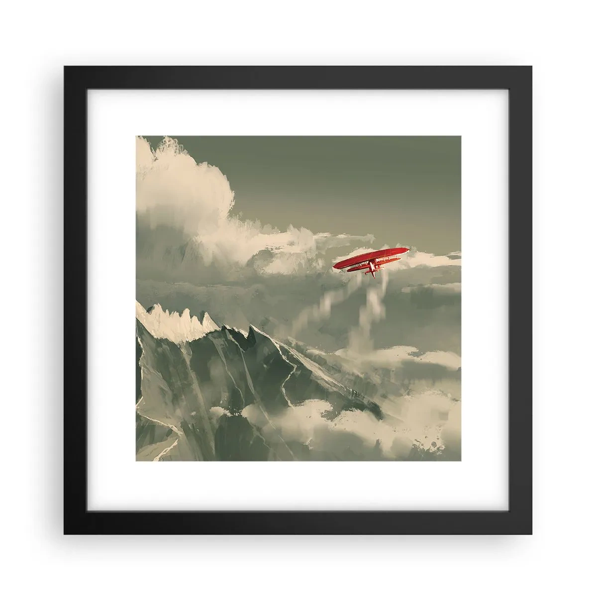 Poster in black frame - Fearless Pioneer - 30x30 cm