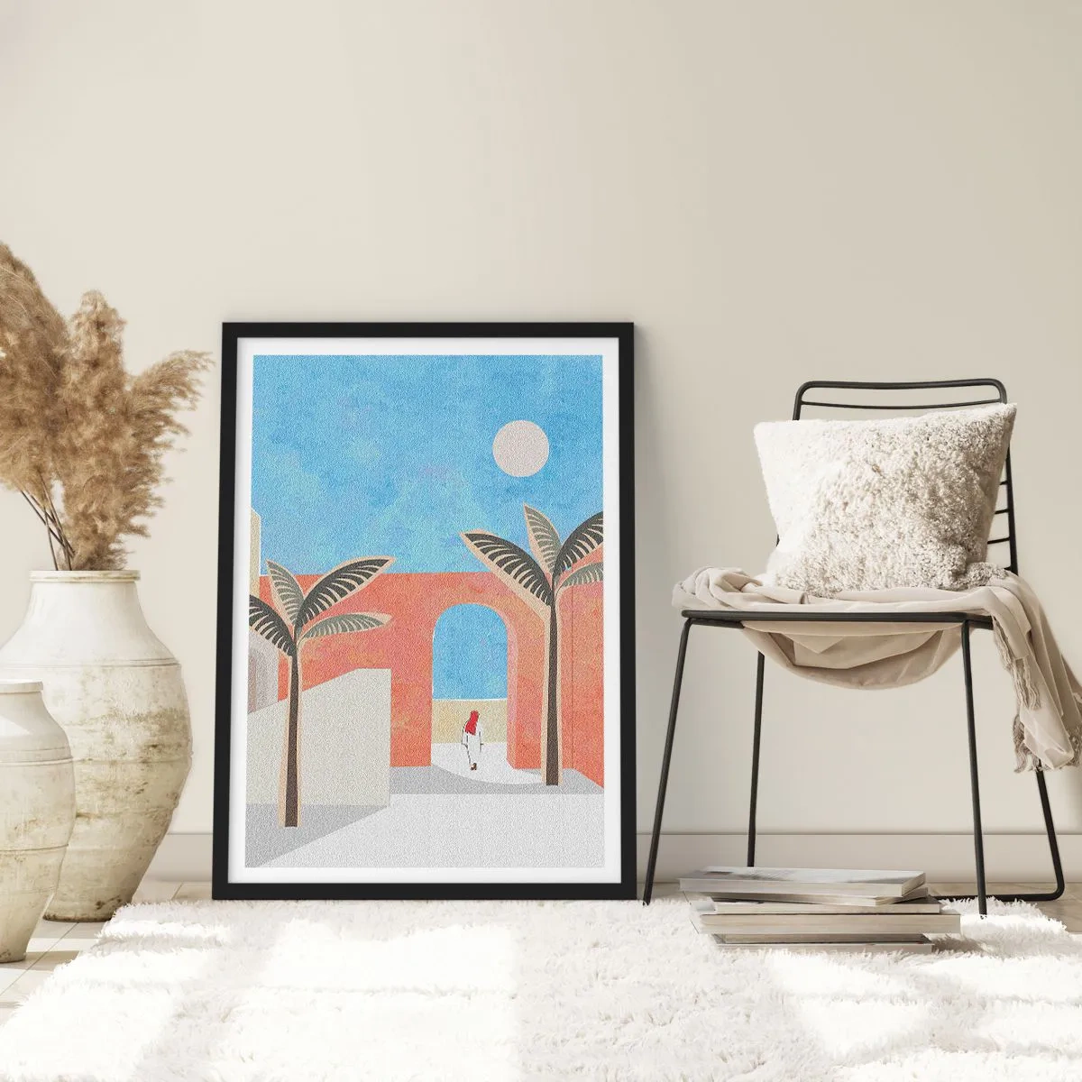 Poster in black frame - Arabic Day - 30x40 cm