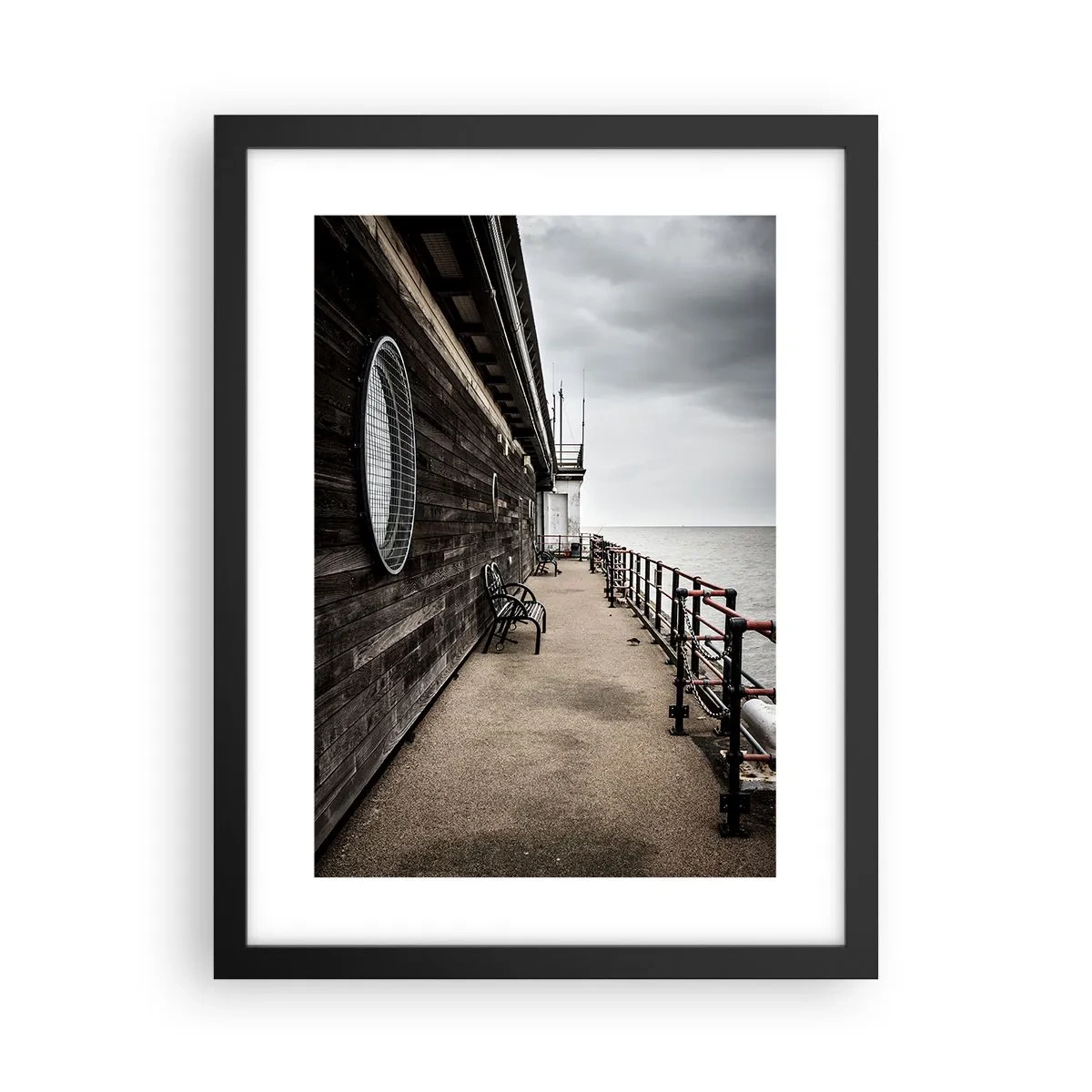 Poster in black frame - Time Has Stopped - 30x40 cm