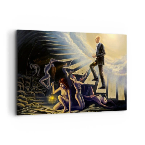 Canvas picture - A Dantesque Journey towards the Light - 120x80 cm