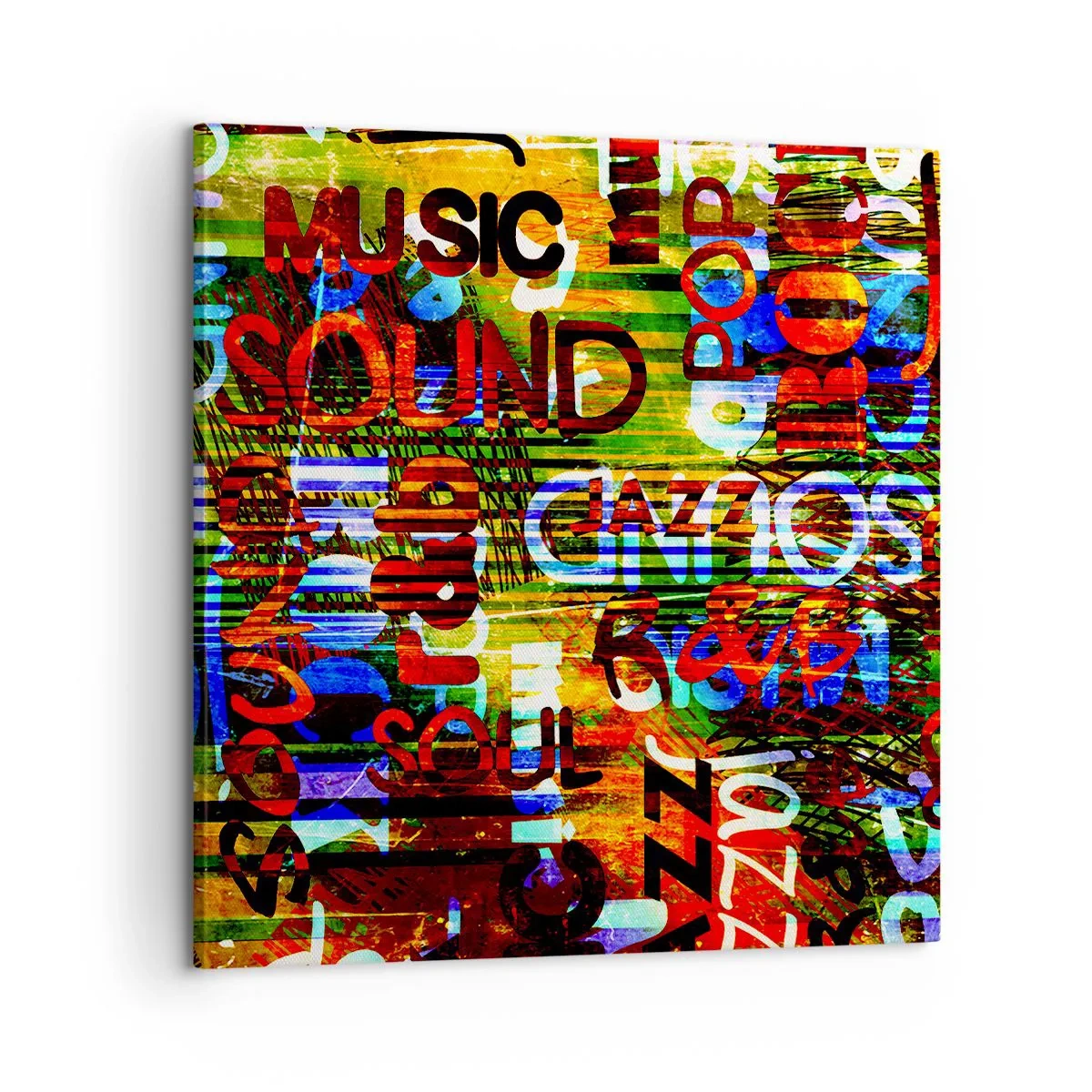 Canvas picture - All Colours of Sound - 60x60 cm