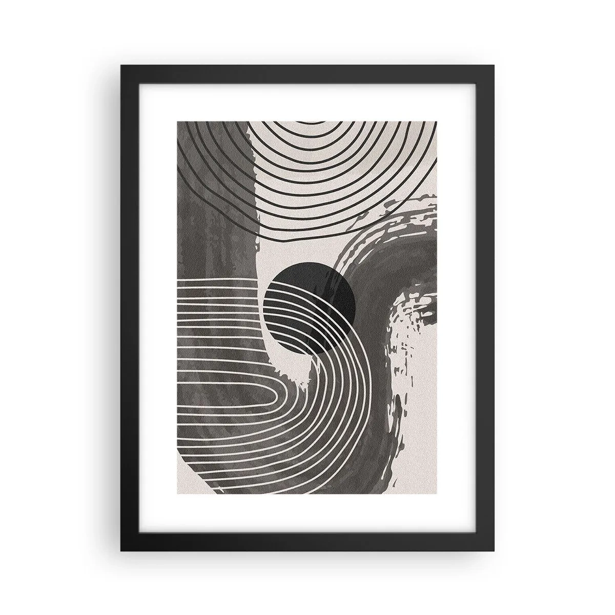 Poster in black frame - Oval Wins - 30x40 cm