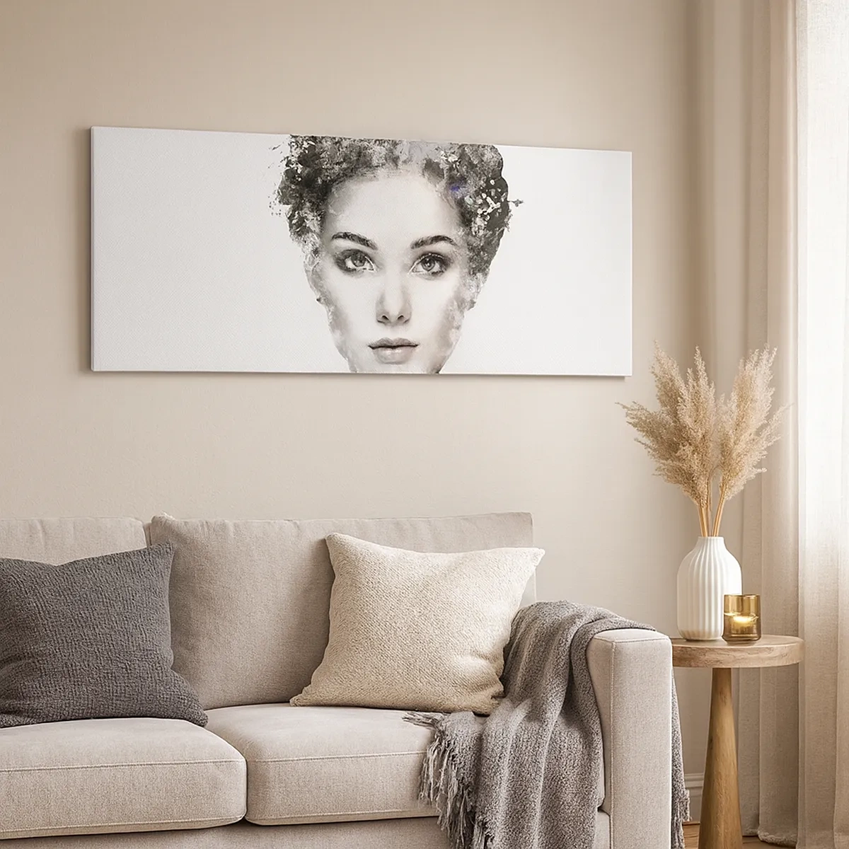 Canvas picture - Extremely Stylish Portrait - 30x30 cm