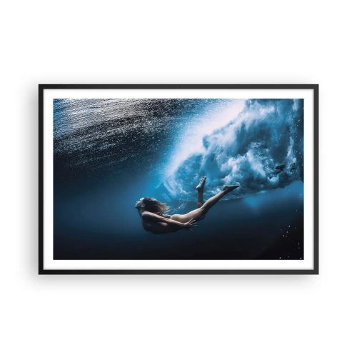 Poster in black frame - Contemporary Syren - 91x61 cm