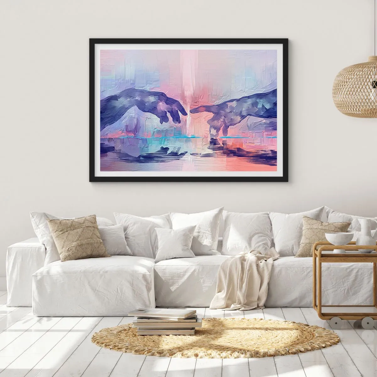 Poster in black frame - Godly Spark of Life - 100x70 cm