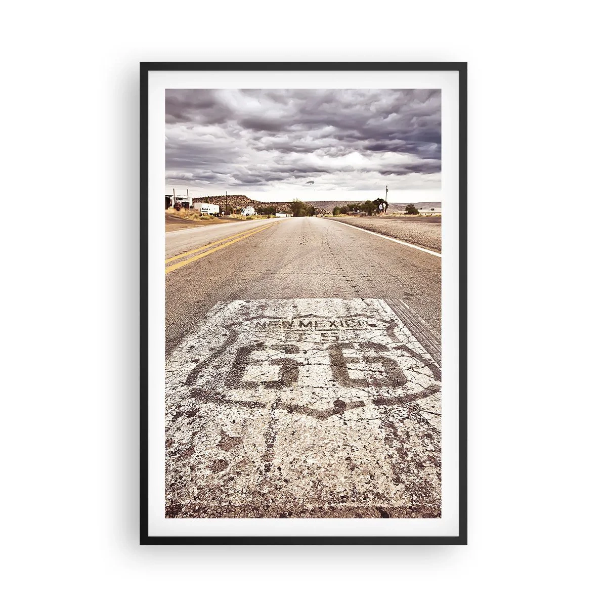 Poster in black frame - Mother Road - American Legend - 61x91 cm
