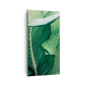 Canvas picture - Life in Intense Green Colour - 65x120 cm