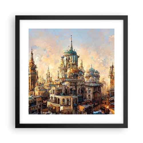 Poster in black frame - City of Cities - 40x40 cm