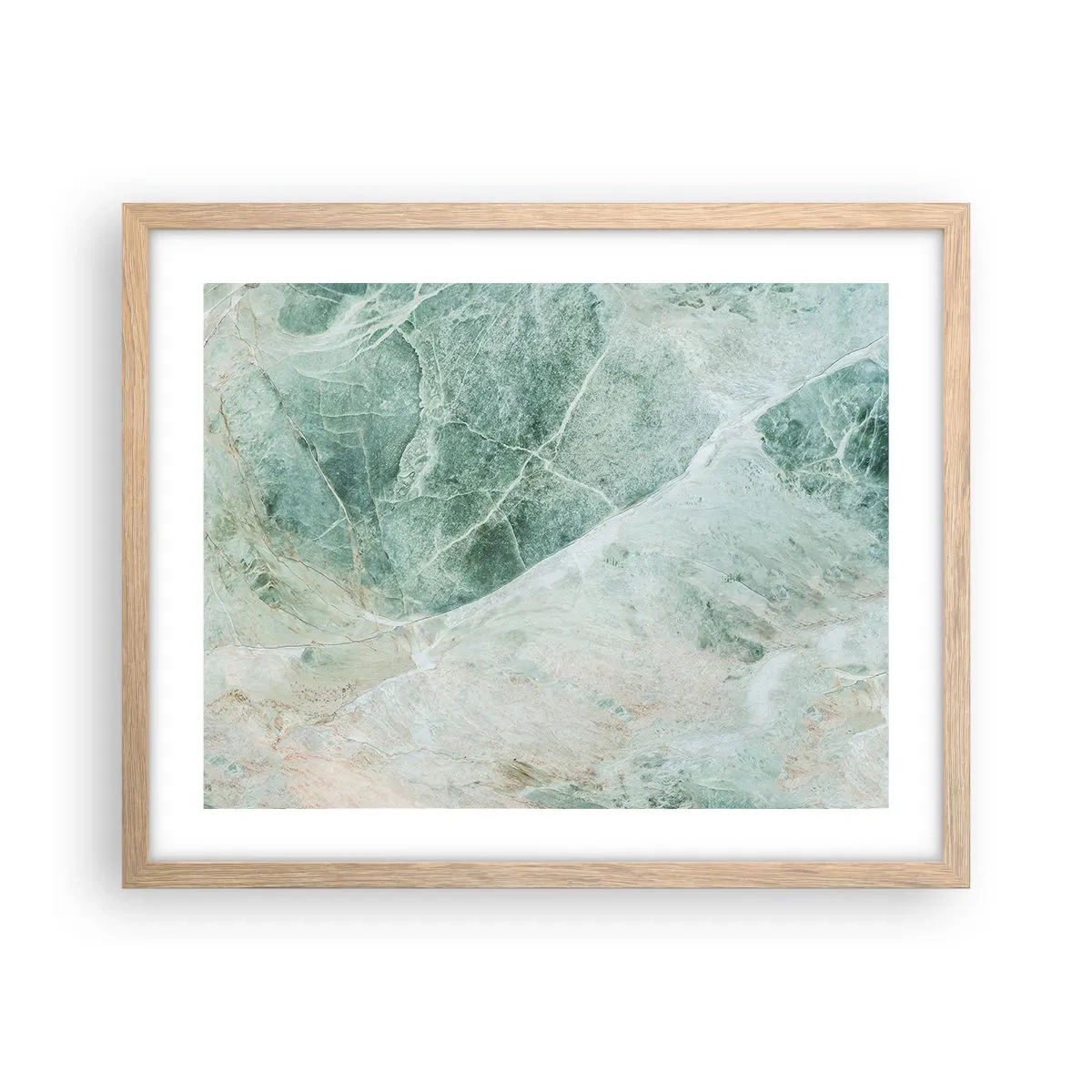 Poster in light oak frame - Noble Coolness of a Stone - 50x40 cm