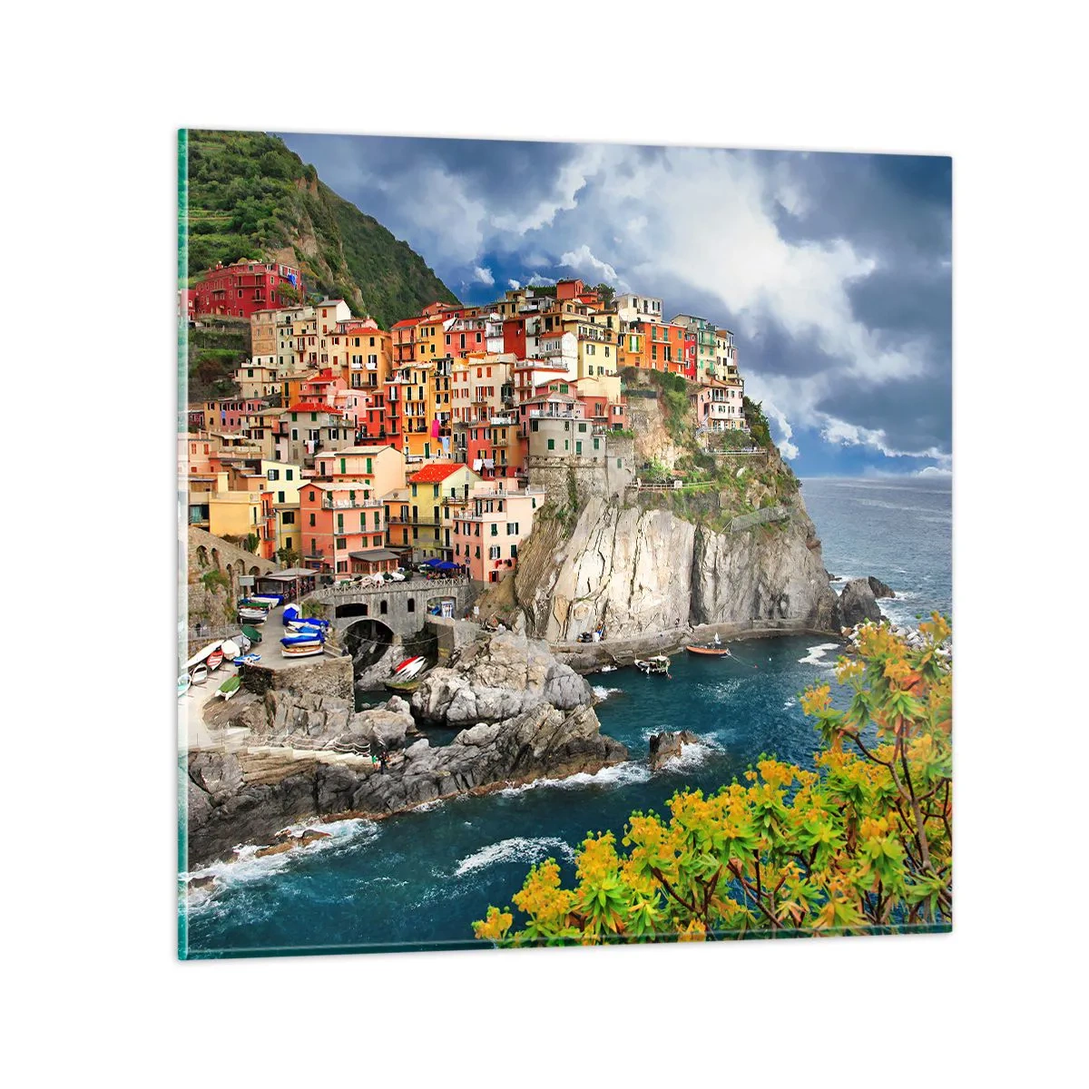 Glass picture - Hugging the Rocks - 40x40 cm