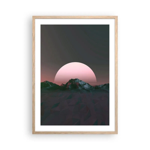 Poster in light oak frame - In a Neighbouring Galaxy - 50x70 cm