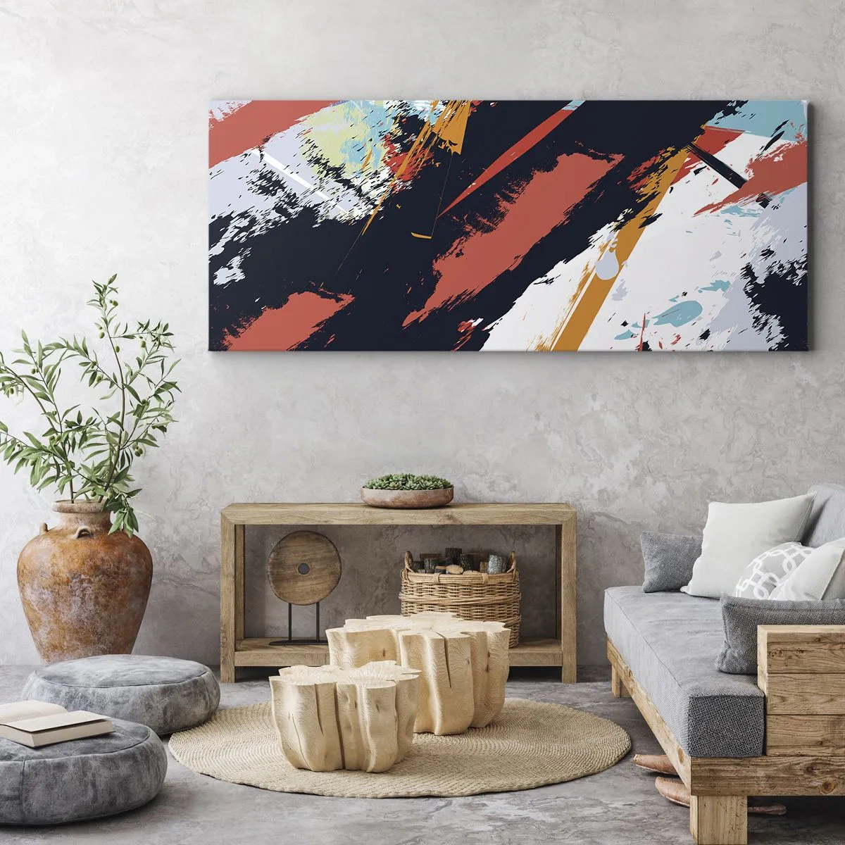 Canvas picture - Dynamic Composition - 100x40 cm
