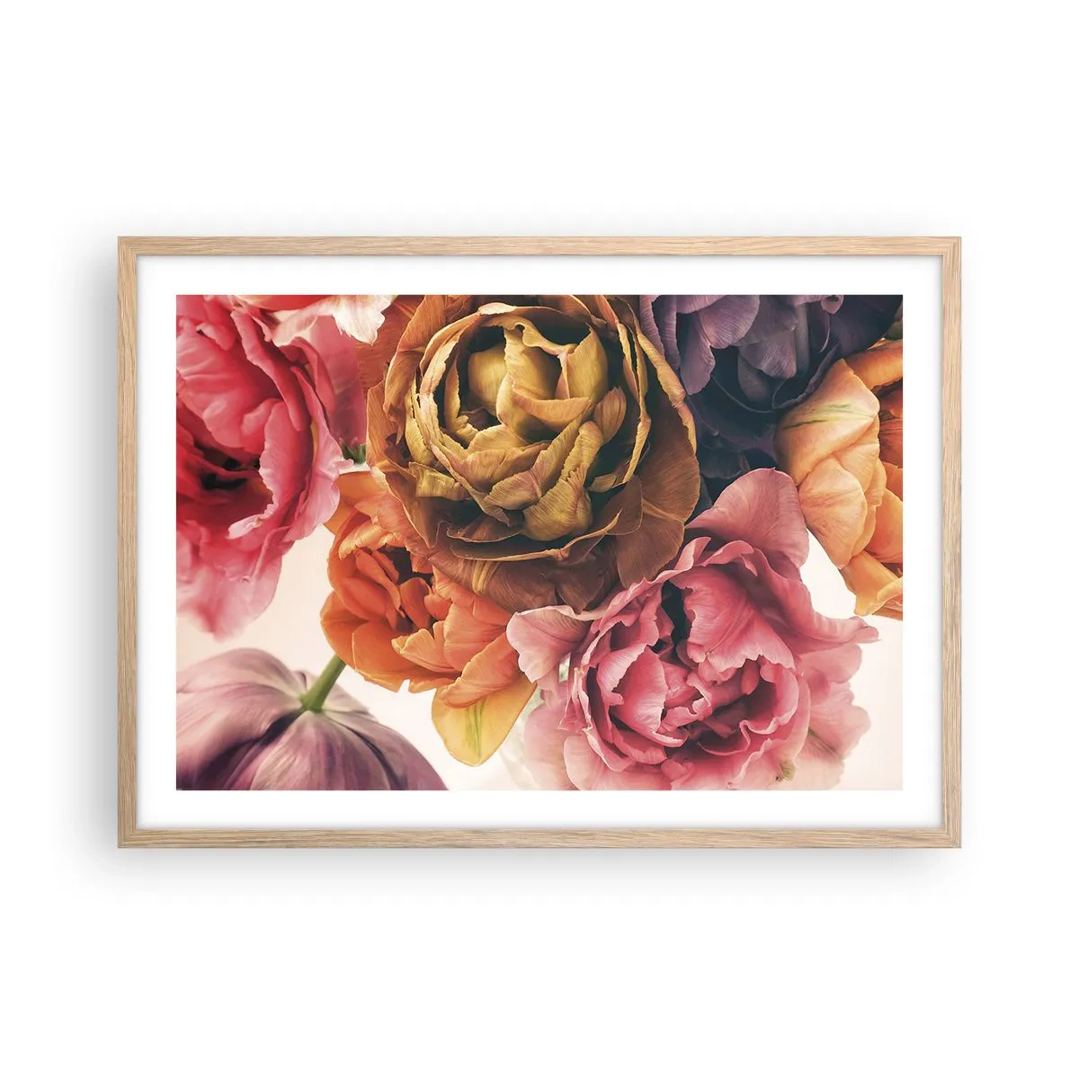 Poster in light oak frame - Celebration of Life - 70x50 cm