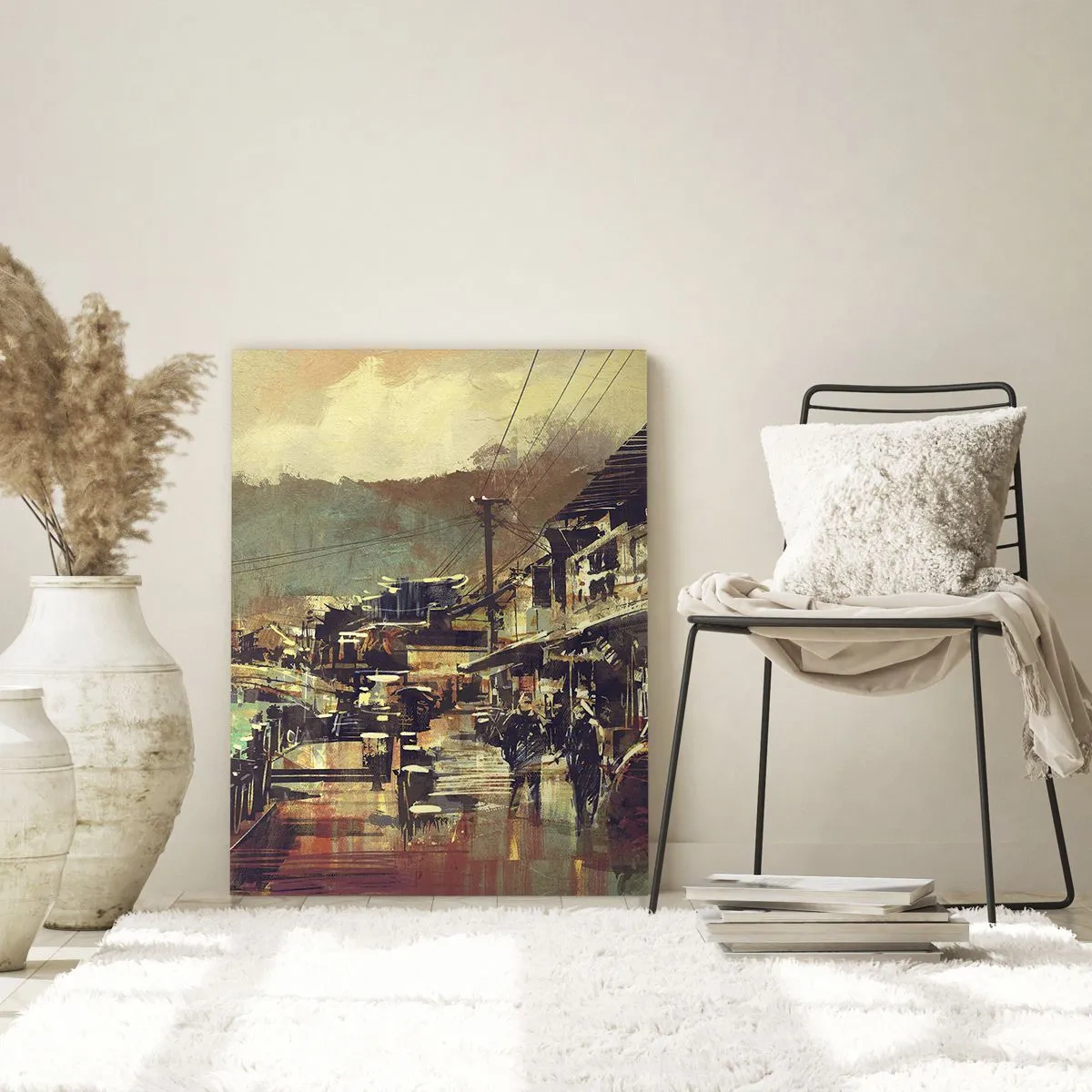 Glass picture - Life As a Abundance of Greyness - 70x100 cm