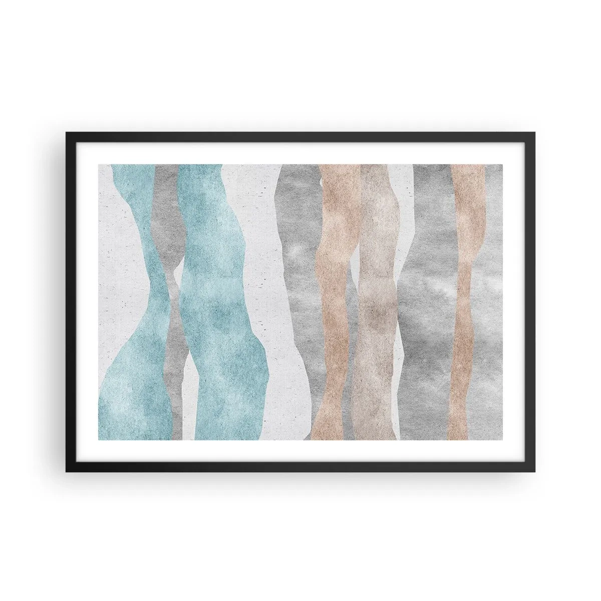 Poster in black frame - Study of Continuity - 70x50 cm