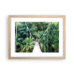 Poster in light oak frame - Welcome to the Jungle! - 40x30 cm