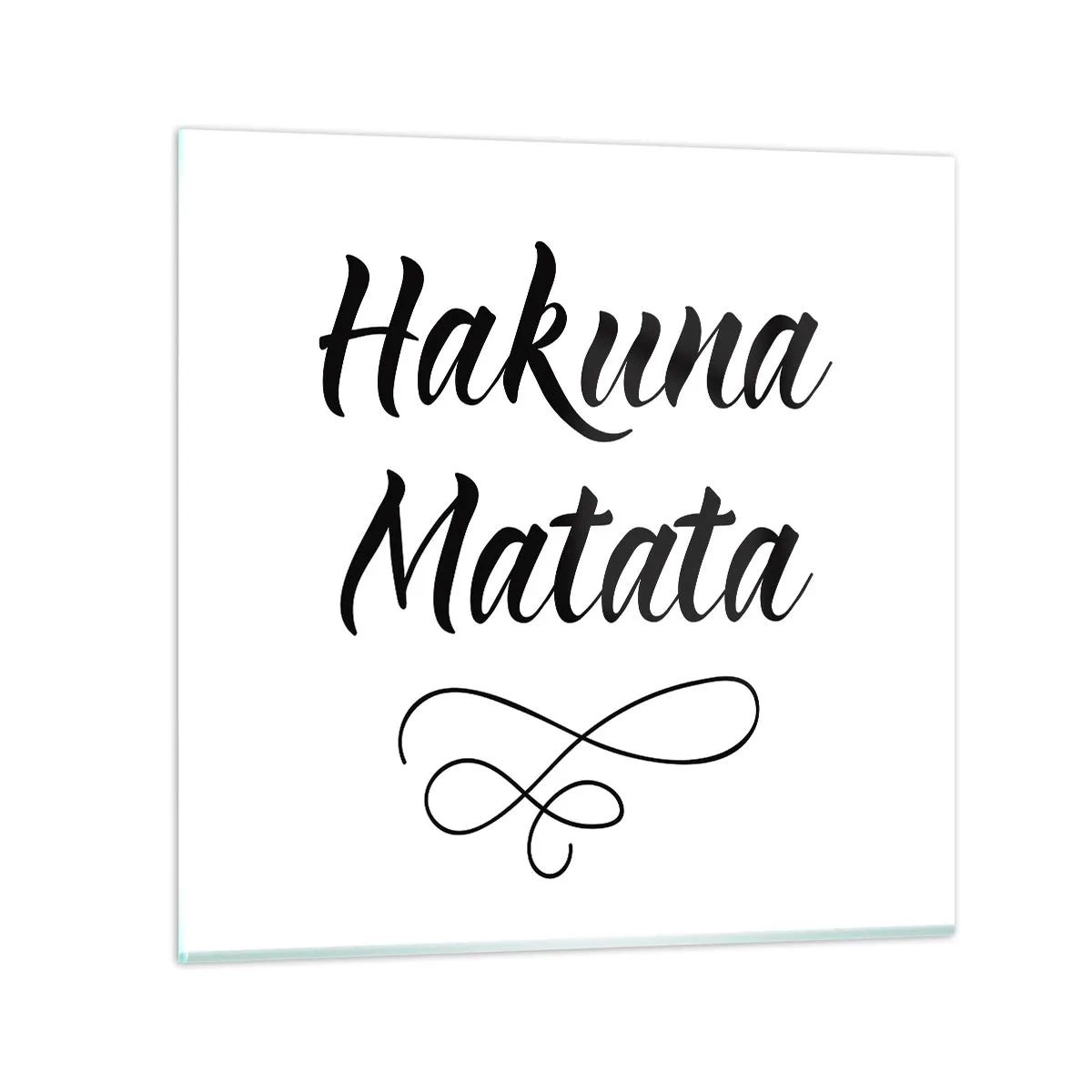 Glass picture - Best Advice - 40x40 cm