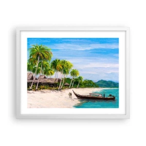 Poster in white frmae - Exotic Dream - 50x40 cm
