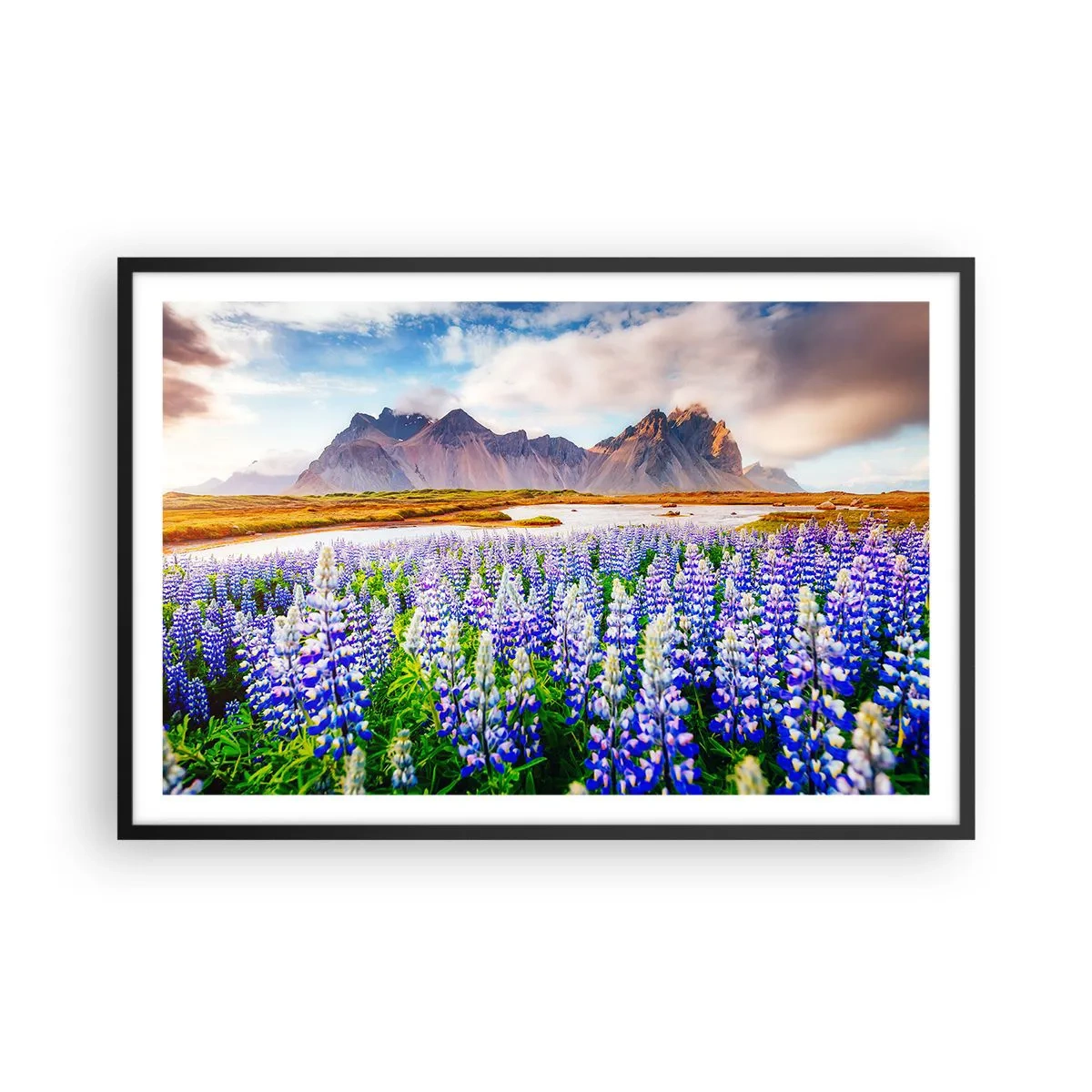 Poster in black frame - Strength and Severity next to Sweetness - 91x61 cm