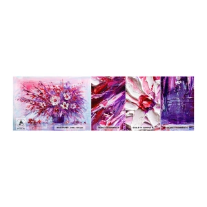 Photo Wallpaper Sample Self-Adhesive Deluxe Sticker - Innocence and Passion - Flowers, Bouquet of flowers, Garden - 100x30 cm
