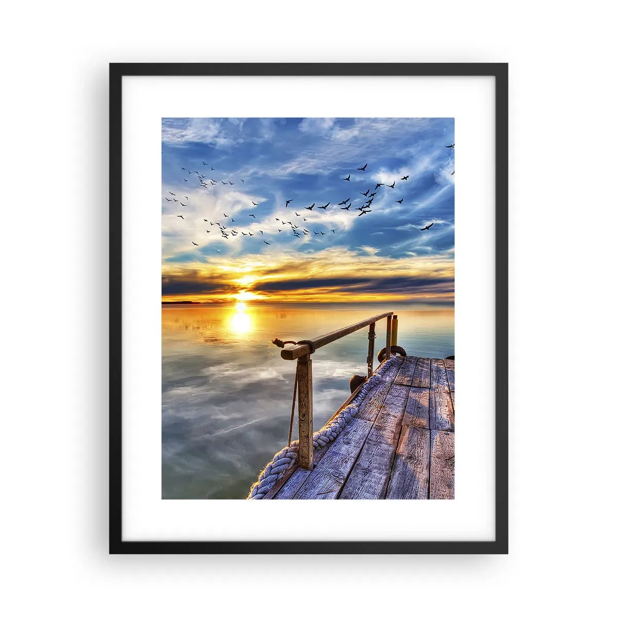 Poster in black frame - Wind is Taking a Break - 40x50 cm