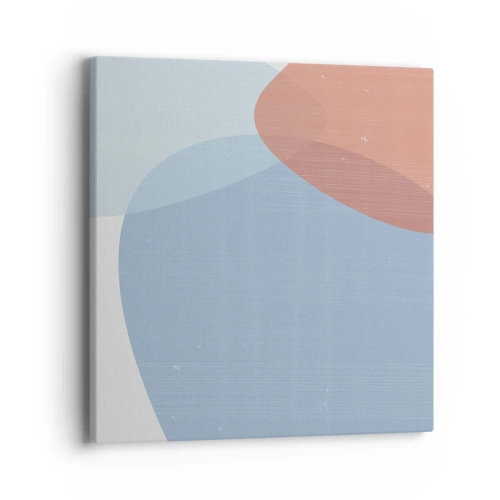 Canvas picture - Pastel Relations - 40x40 cm