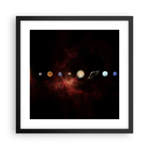 Poster in black frame - Our Neighbourhood - 40x40 cm