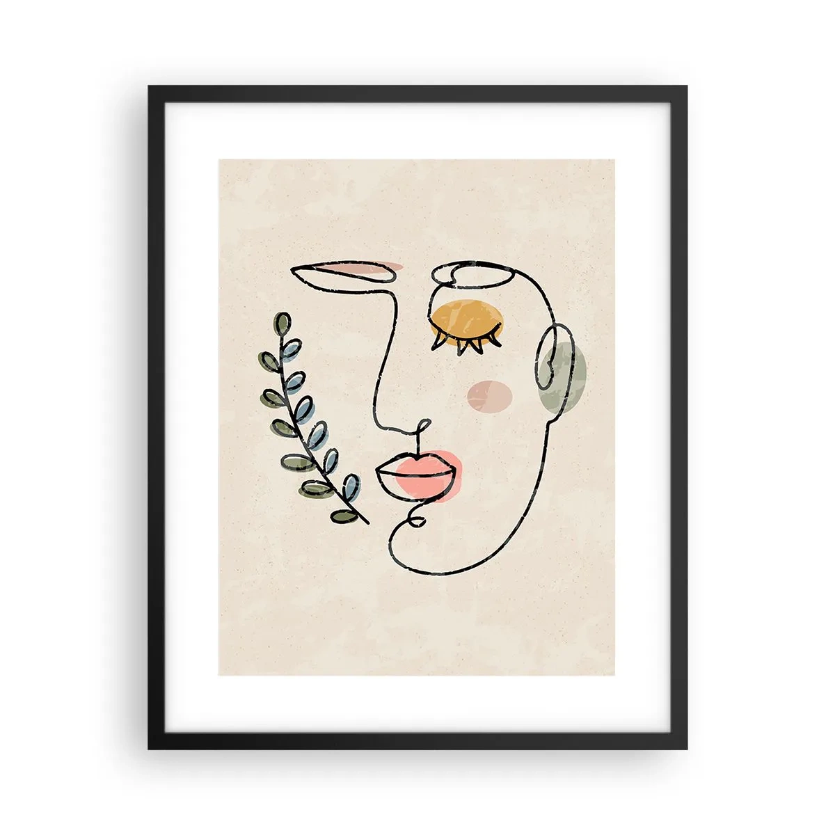 Poster in black frame - Discovered Peace - 40x50 cm