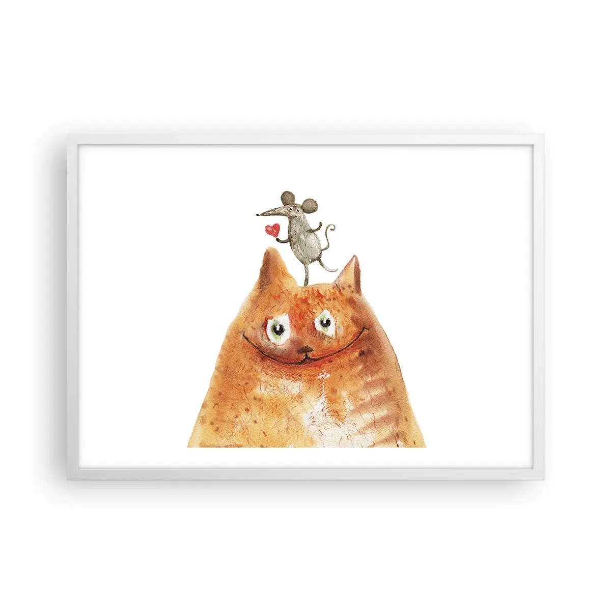 Poster in white frmae - Love Paradoxes - 70x50 cm