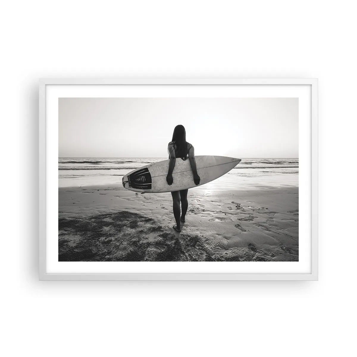 Poster in white frmae - Daughter of Sea Wave - 70x50 cm