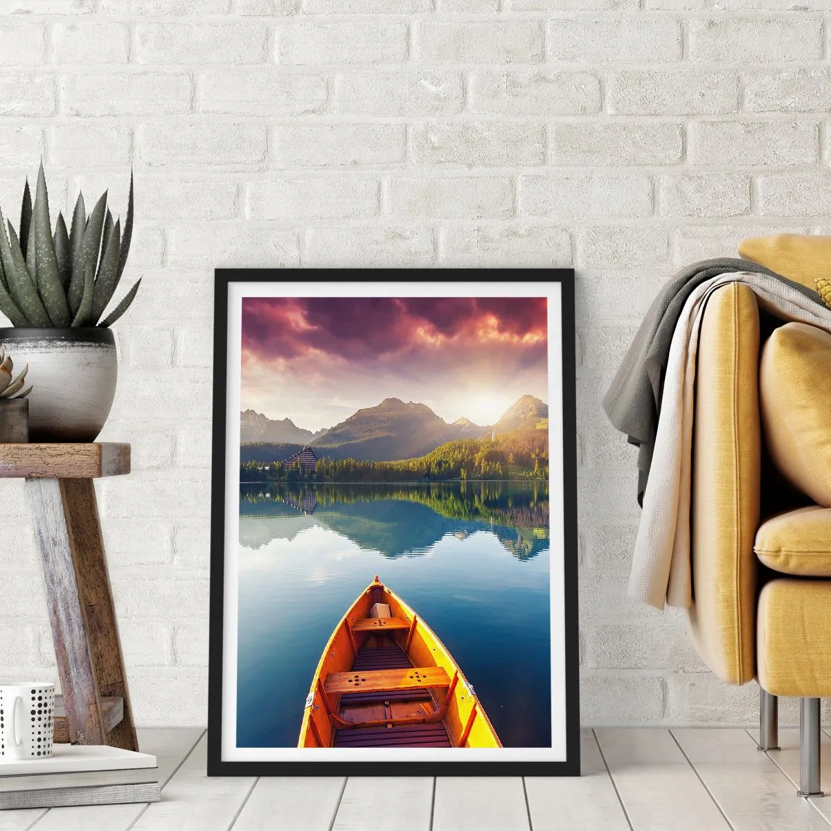 Poster in black frame - Nothing against Nature - 70x100 cm