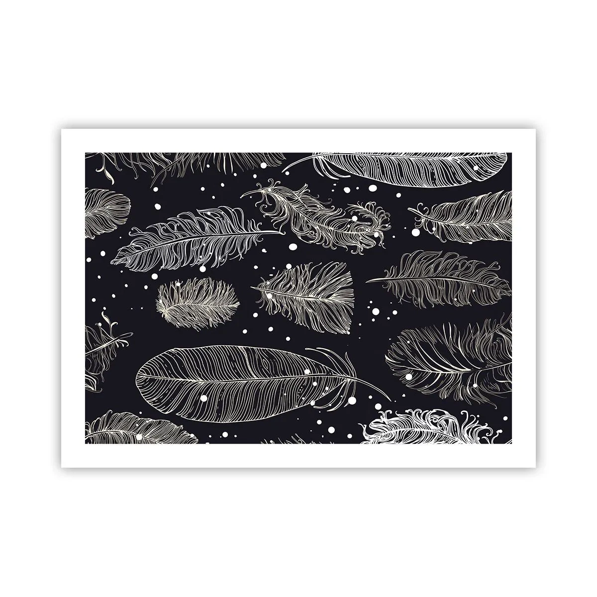 Poster - Feathery Lace - 70x50 cm