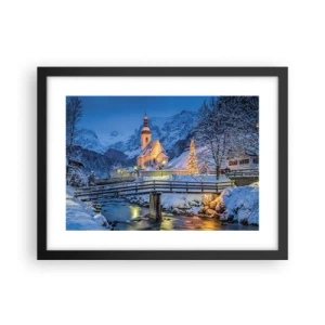 Poster in black frame - Spirit of Christmas - 40x30 cm