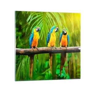 Glass picture - Did You Hear that She…? - 70x70 cm