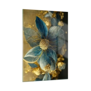 Glass picture - Blossoming in Gold - 50x70 cm