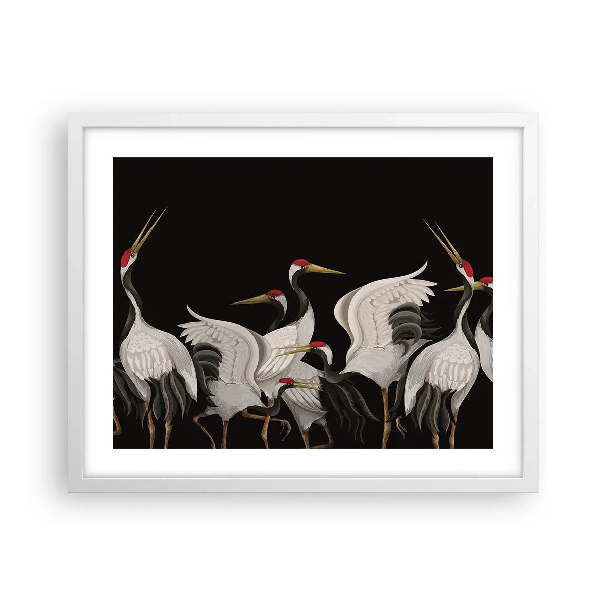 Poster in white frmae - Bird Affairs - 50x40 cm