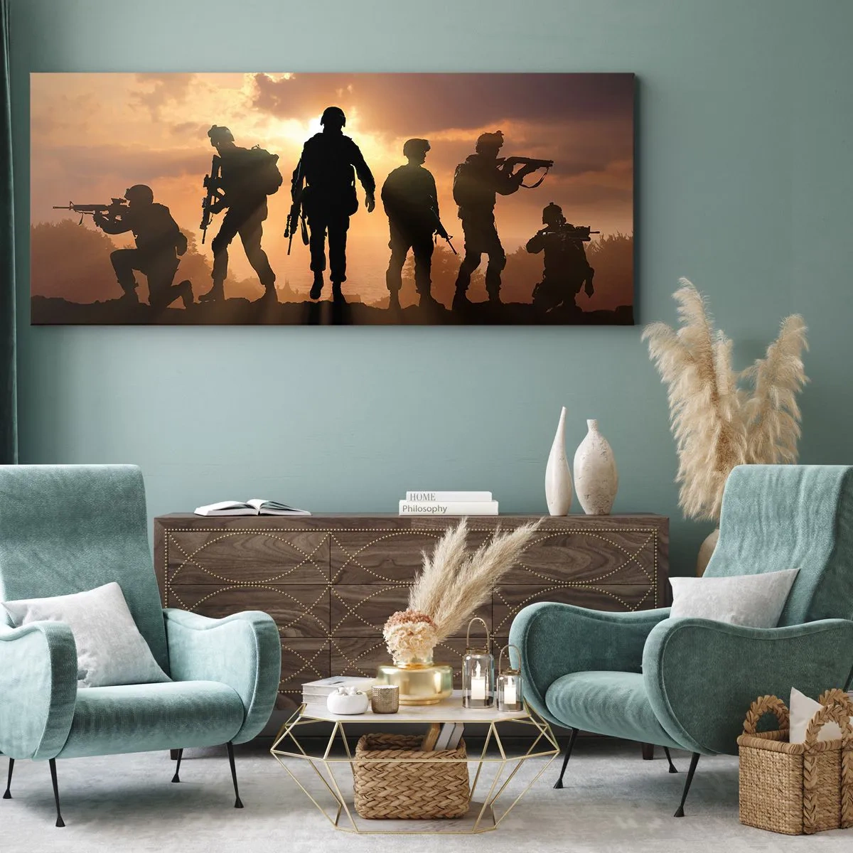Canvas picture - Brothers In Arms - 120x50 cm