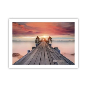 Poster - Sunset on the East - 70x50 cm